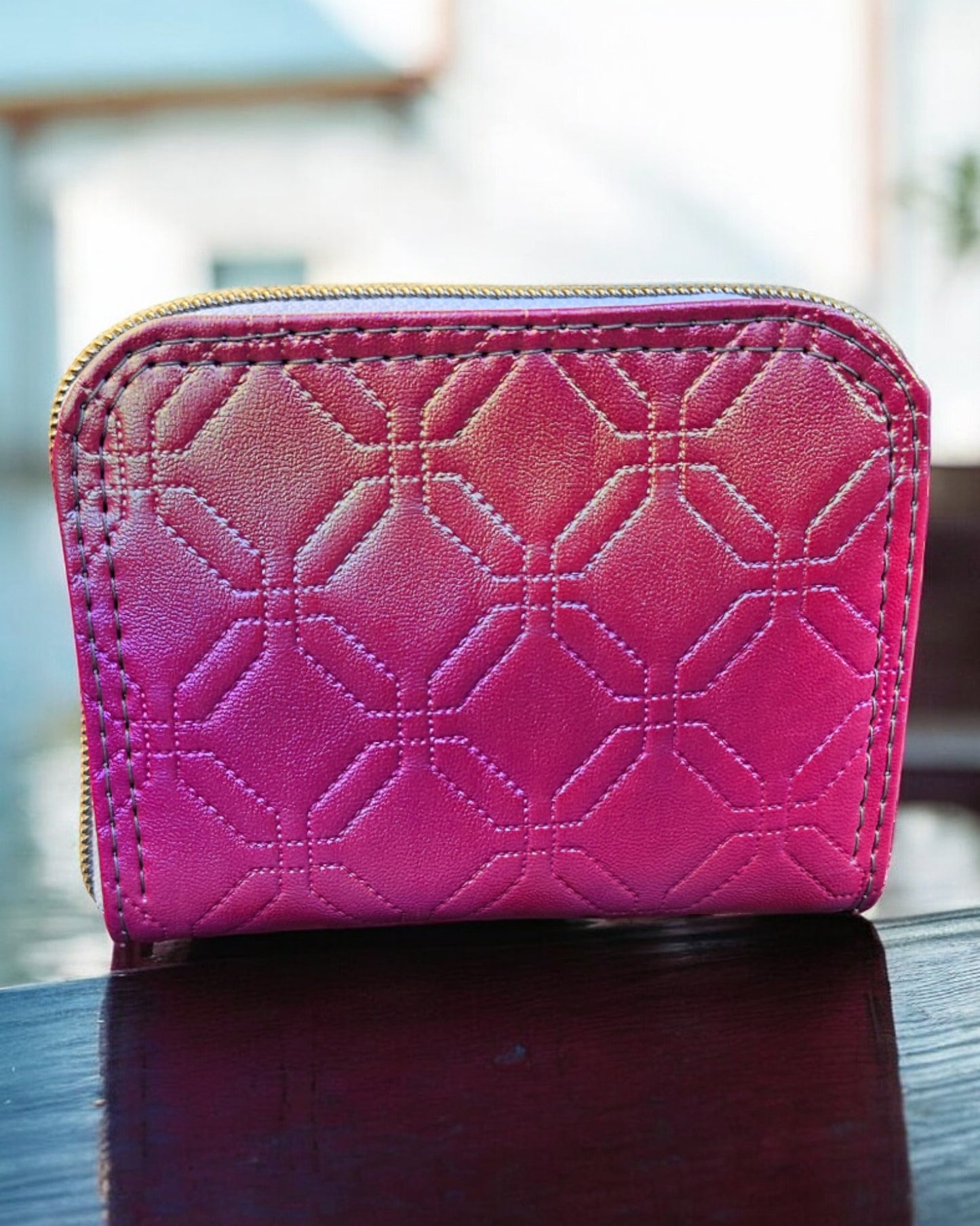 Iridescent Barbie Pink Wallet