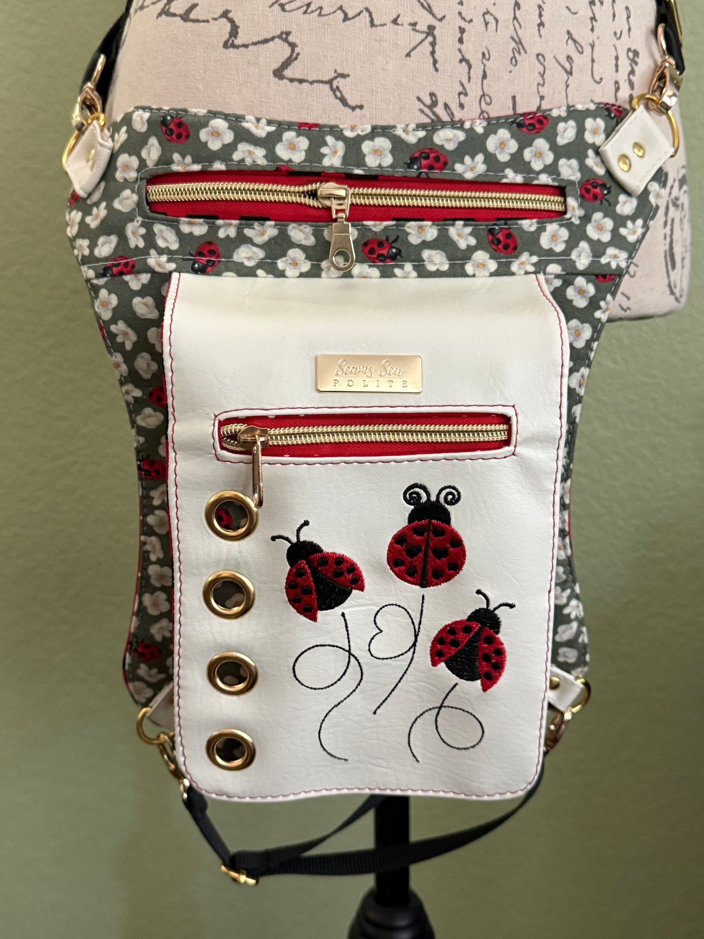 Lady Bug Garden Hip bag