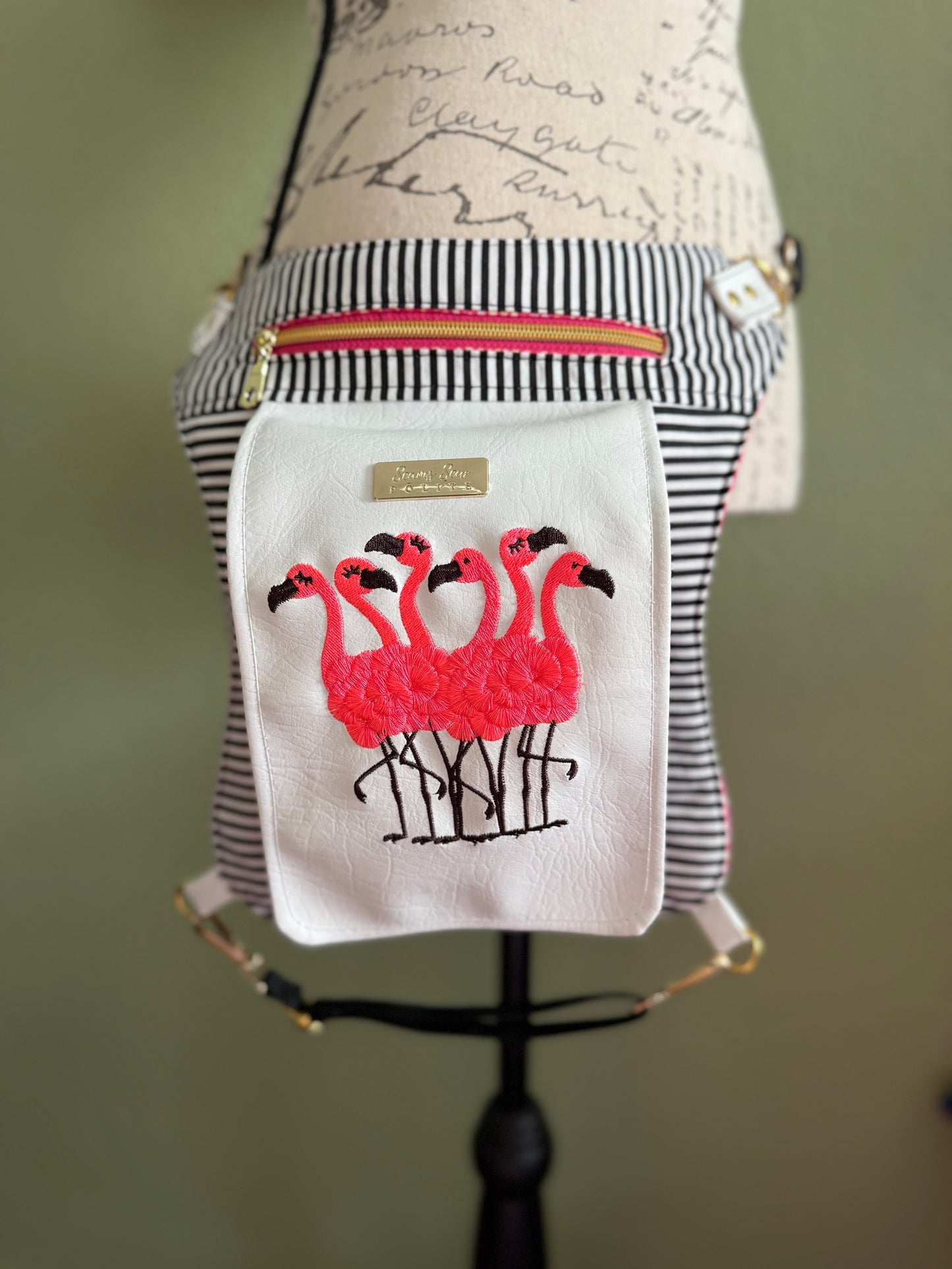 Sassy Flamingo Hip Bag