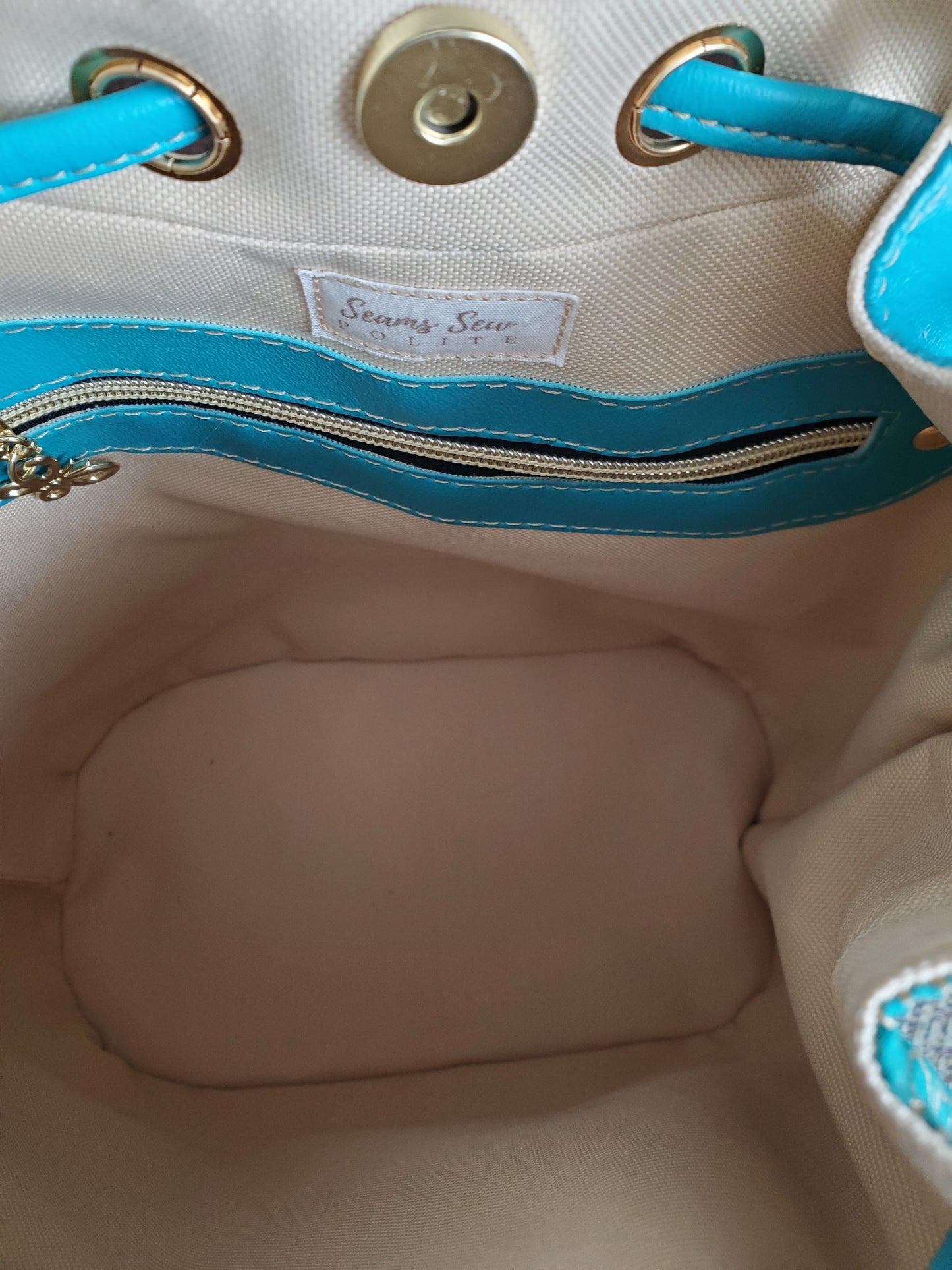 Turquoise Convertible Backpack