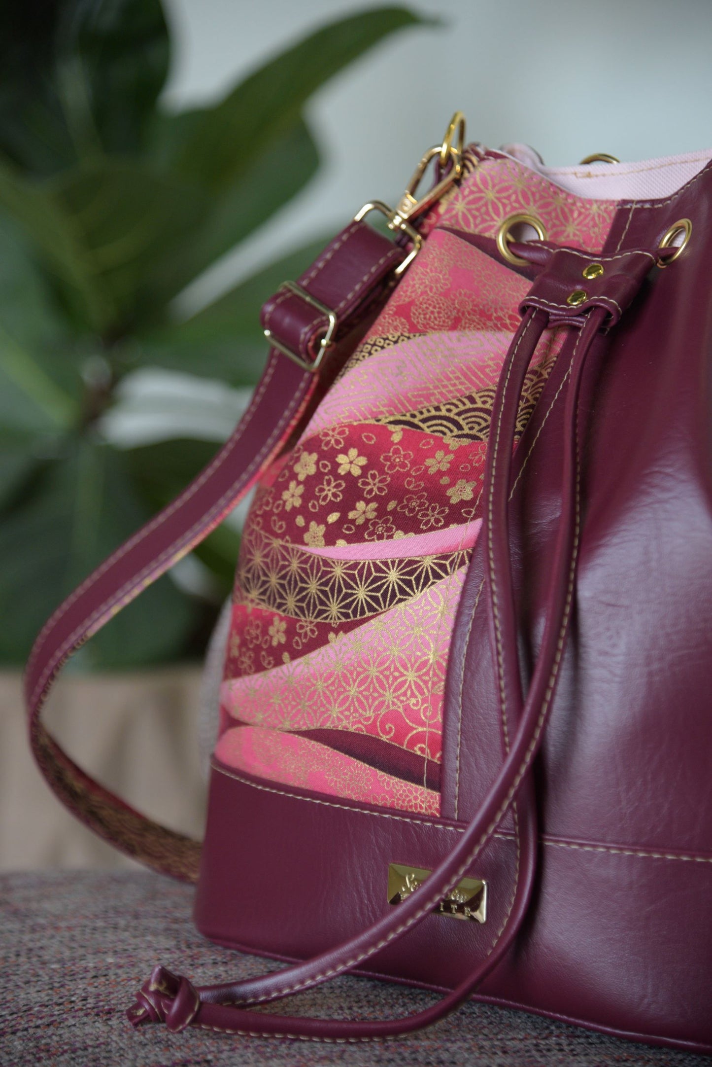Red, Wine and Blush Convertible Backpack