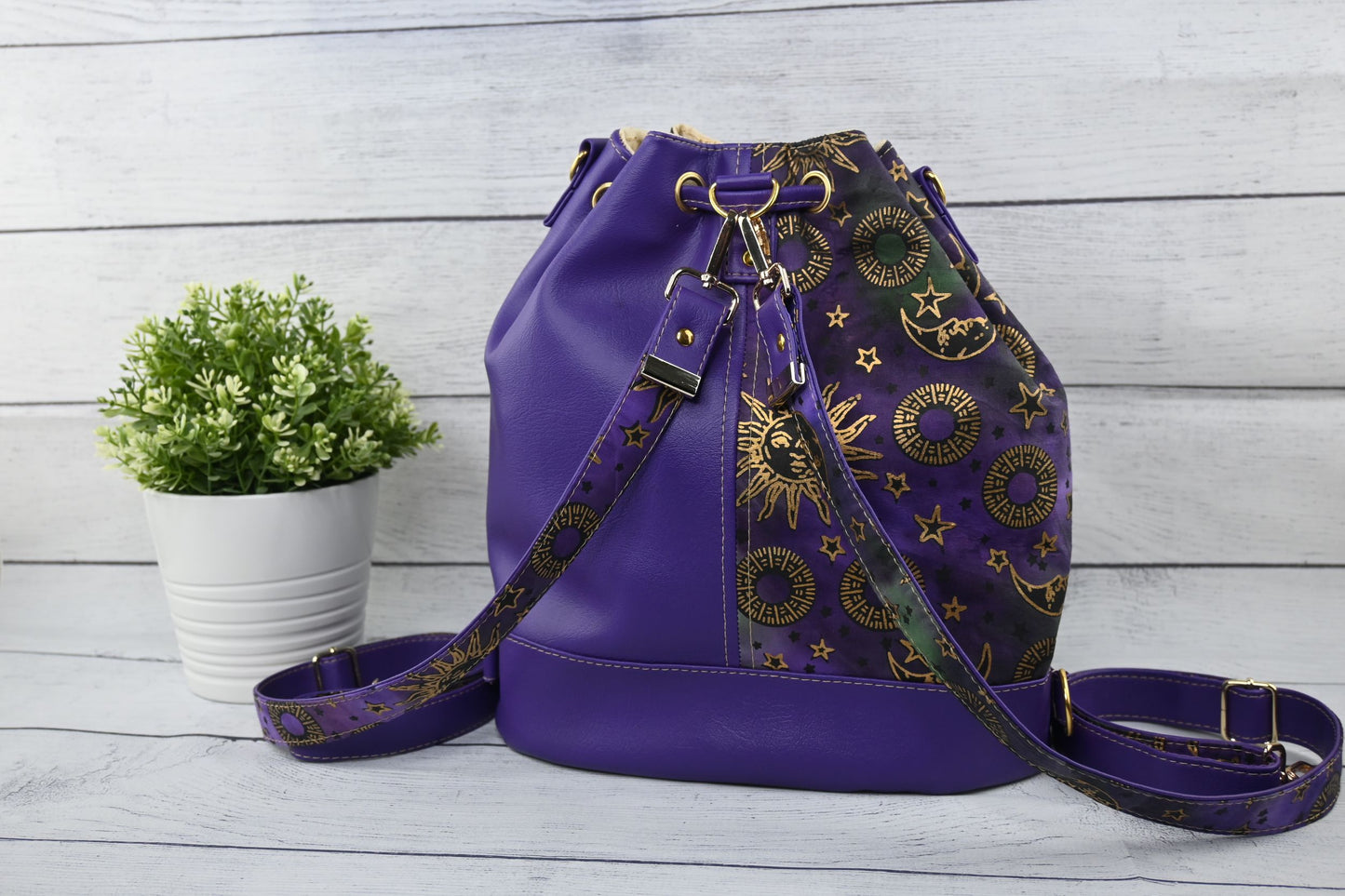 Purple Convertible Backpack