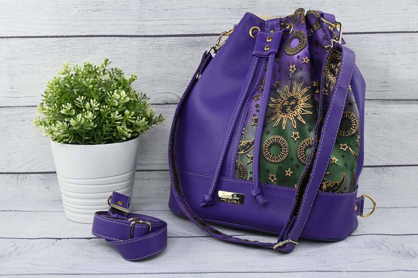 Purple Convertible Backpack