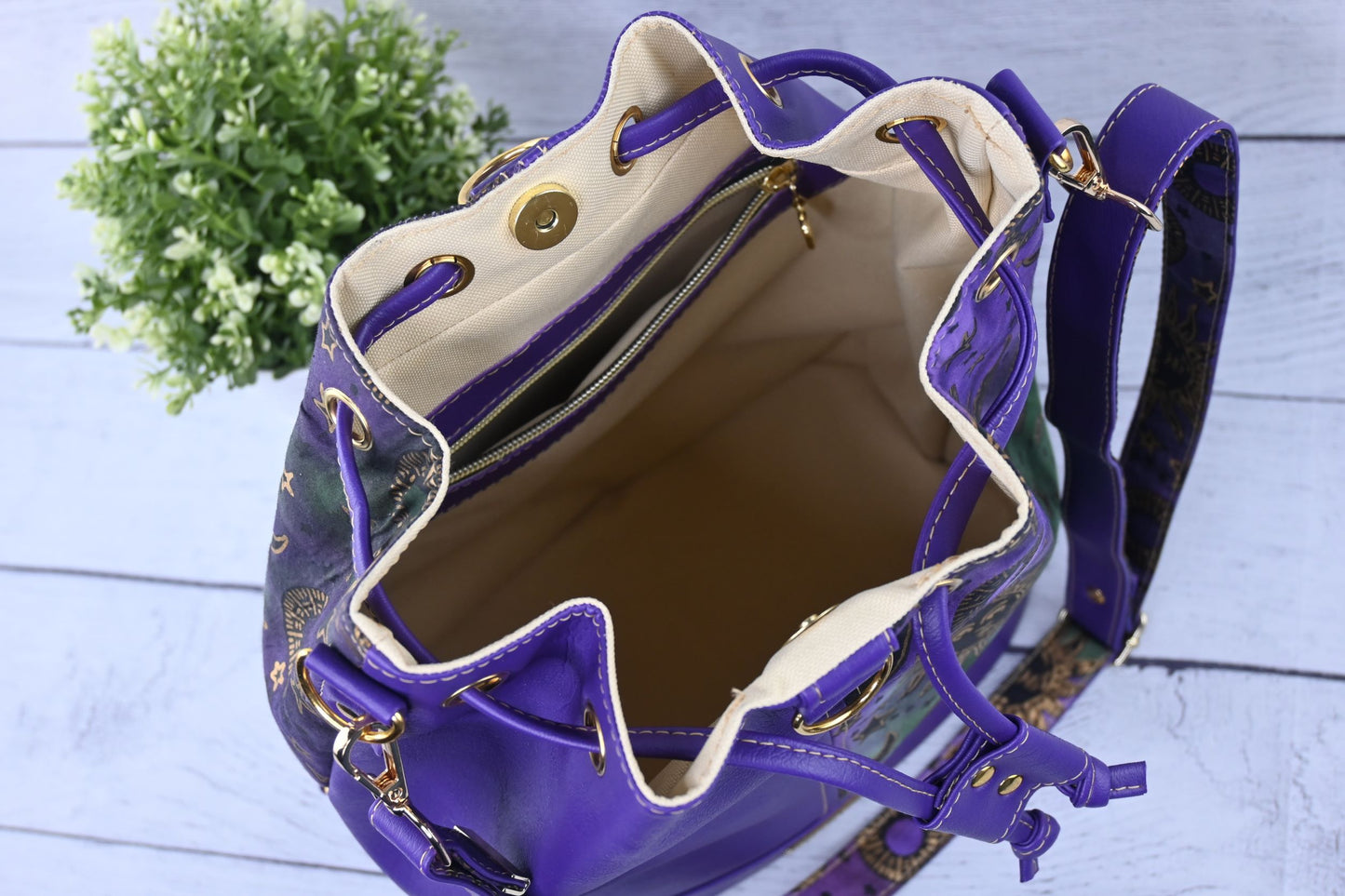 Purple Convertible Backpack