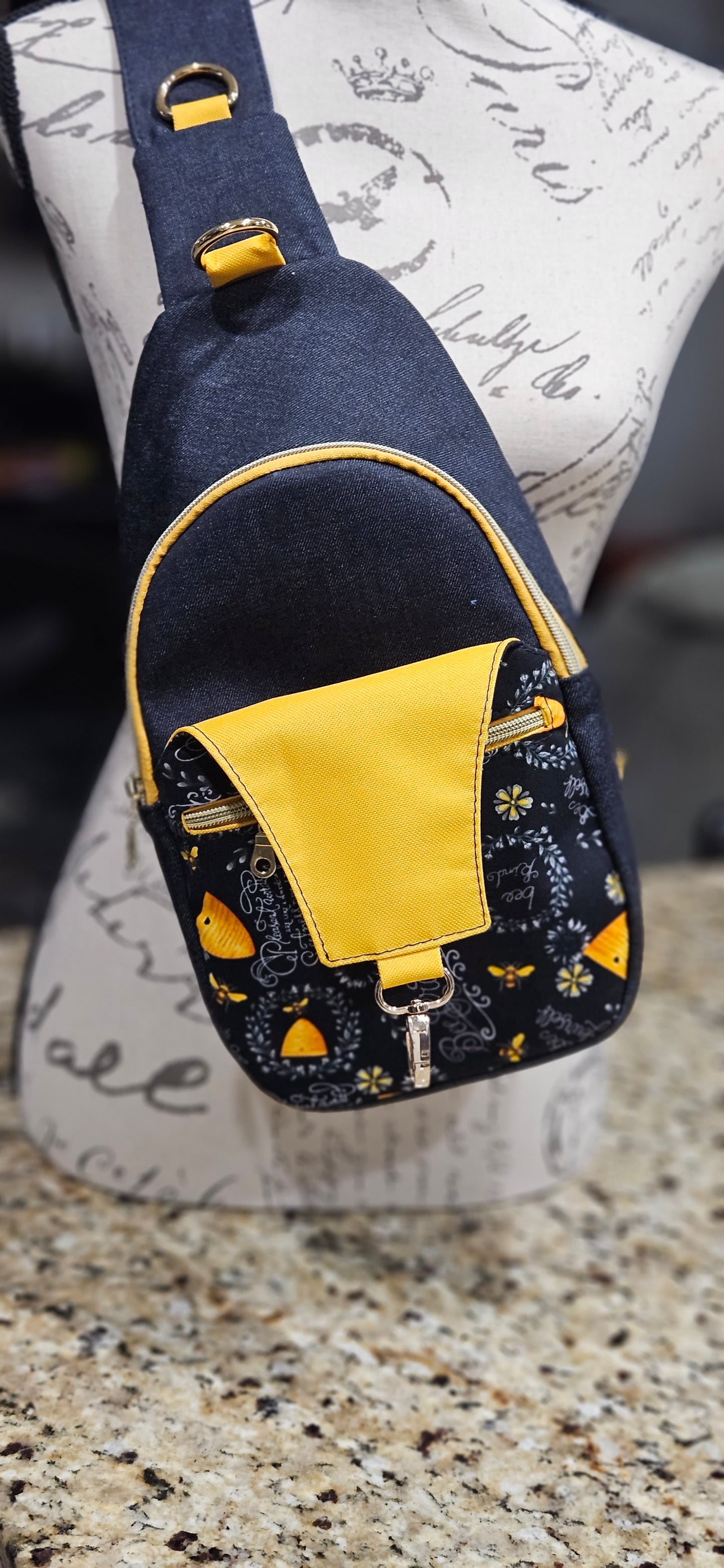 Bee Grateful Sling Bag