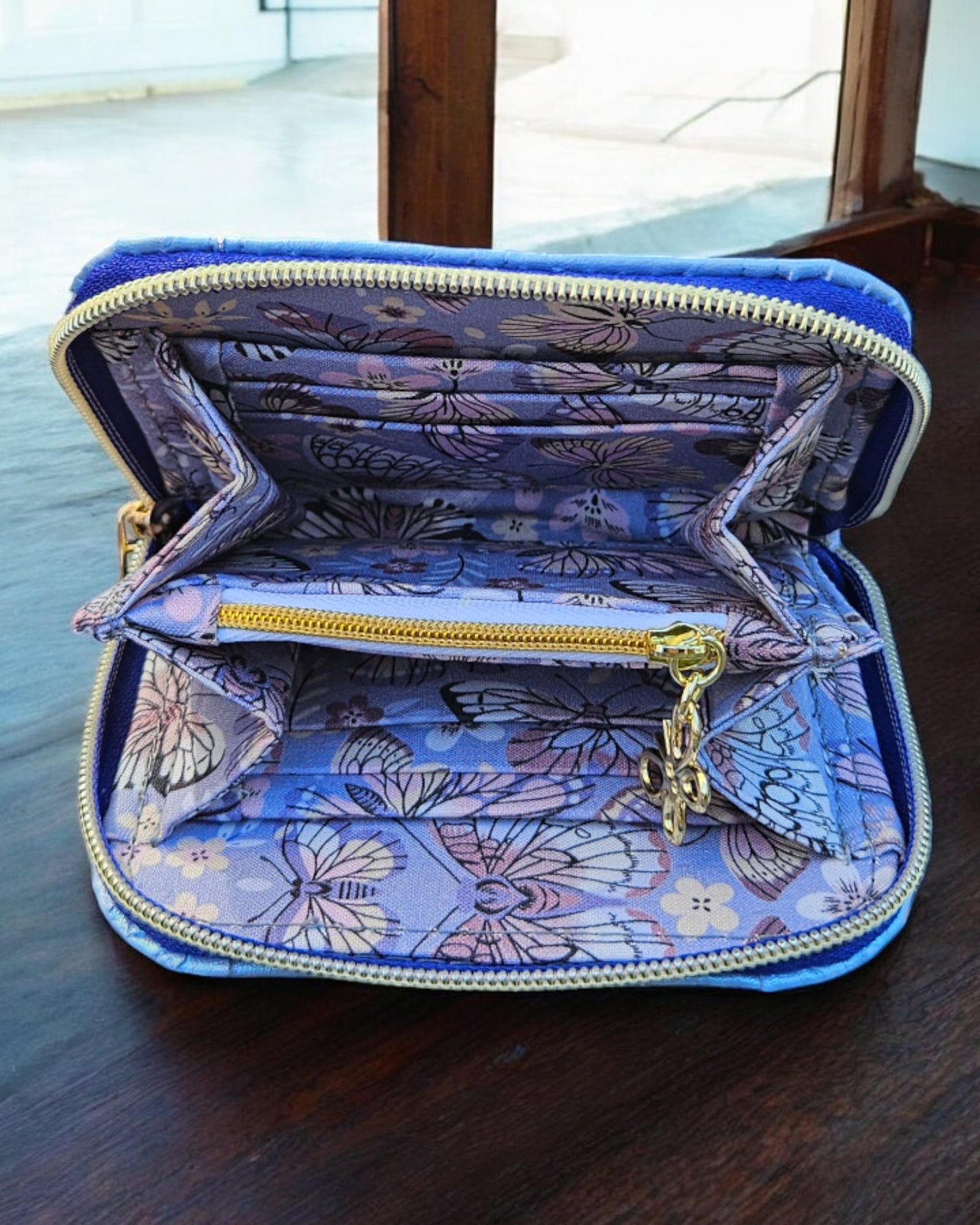 Sky Blue Iridescent Wallet