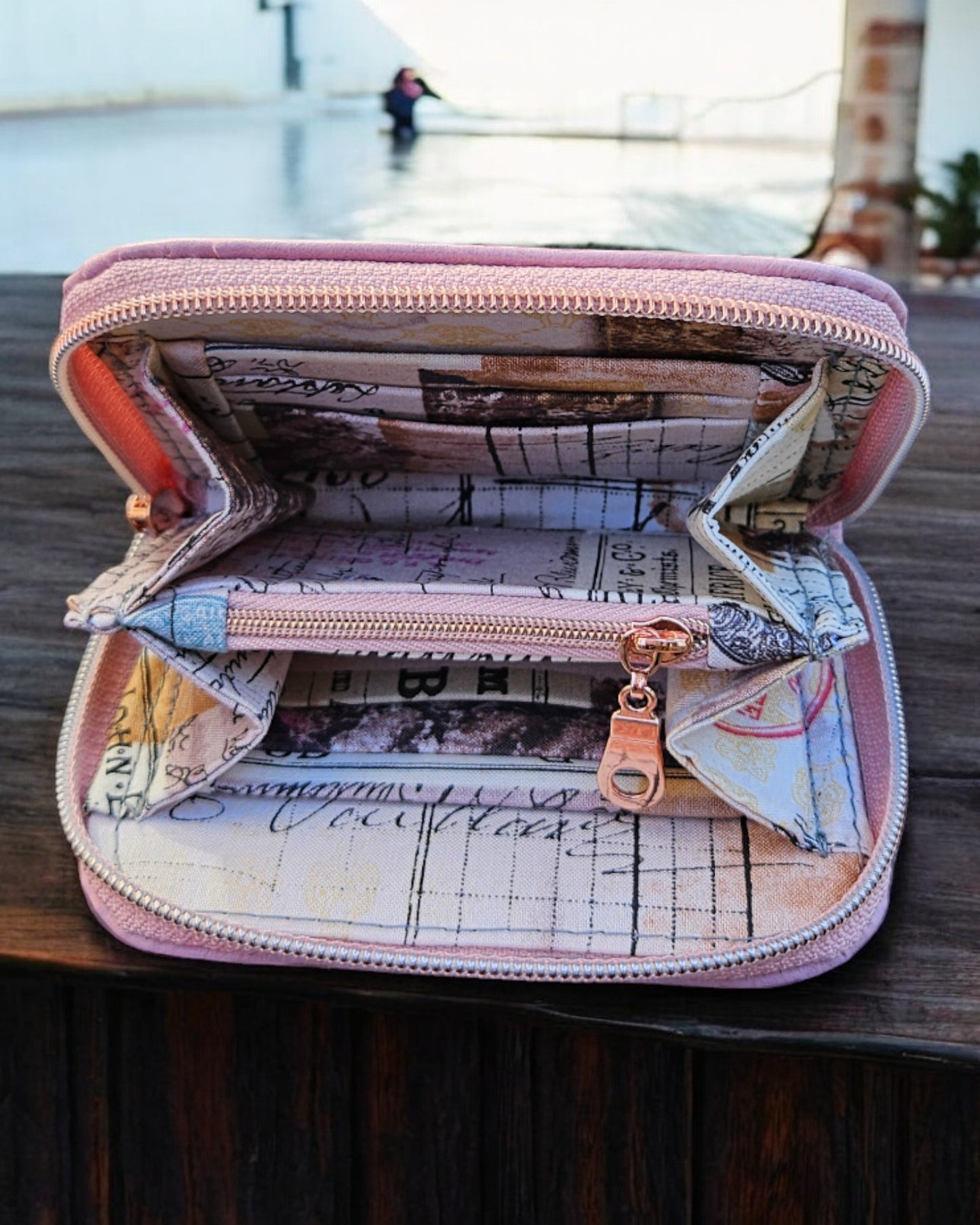 Blush Blossom Travel Wallet