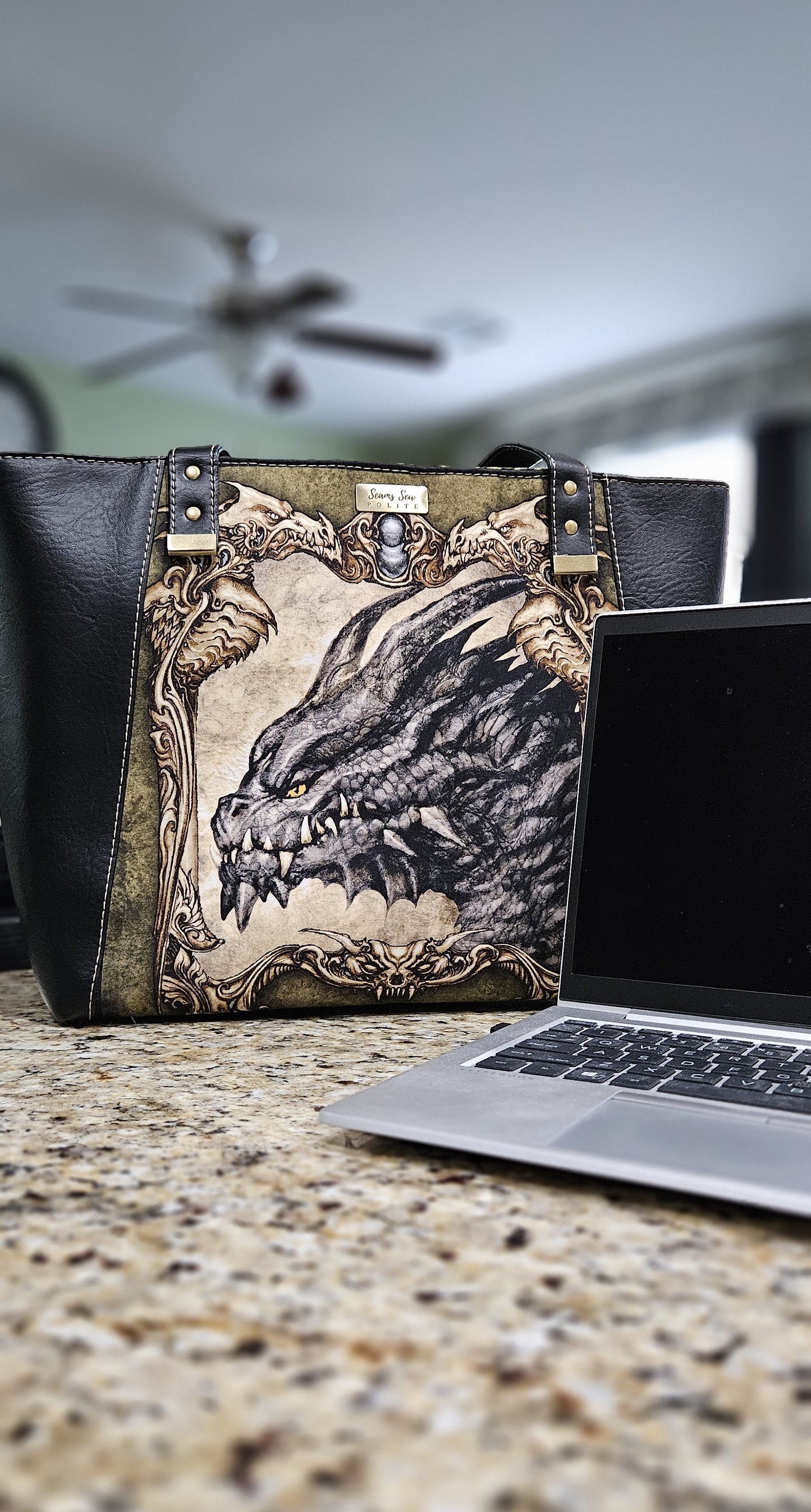 Grey Dragon Tote