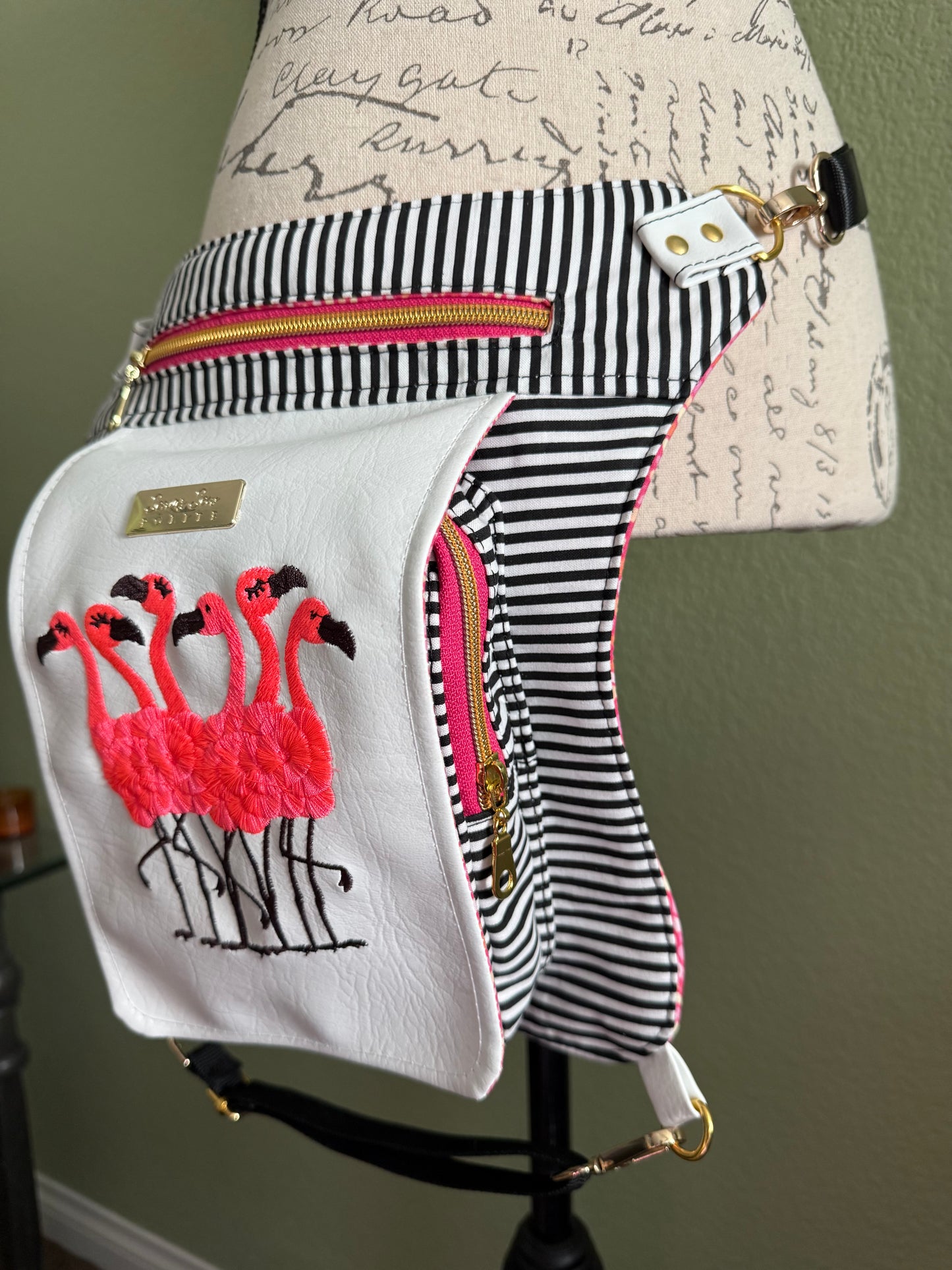 Sassy Flamingo Hip Bag