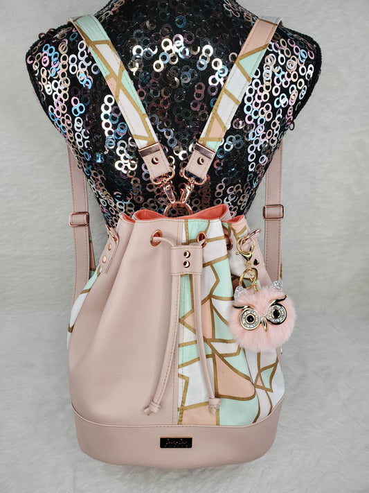 Rose Gold Convertible Backpack