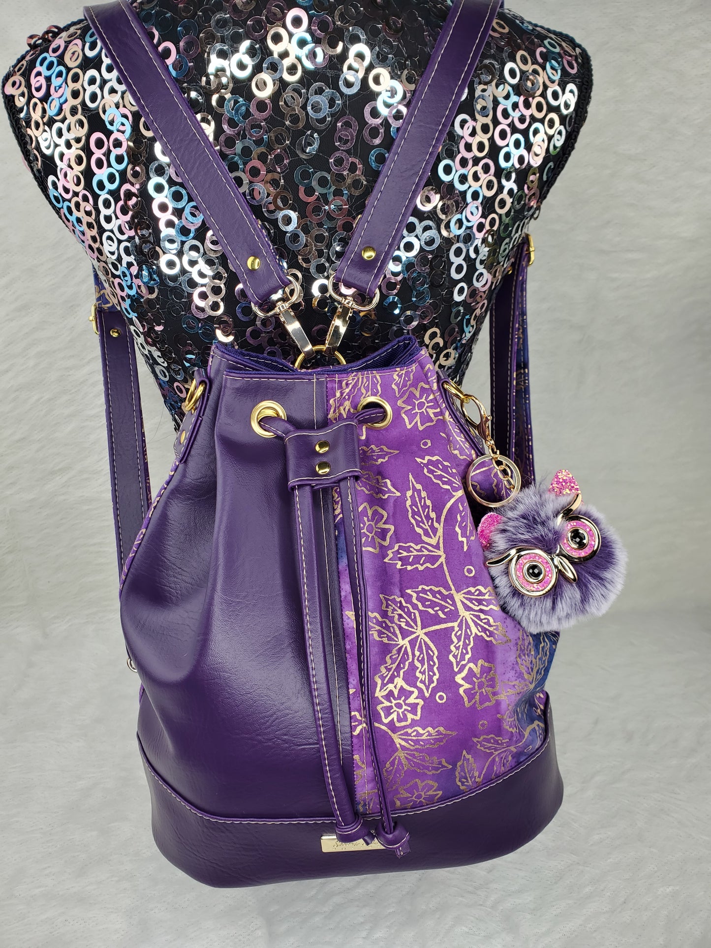 Ombre Plum Convertible Backpack