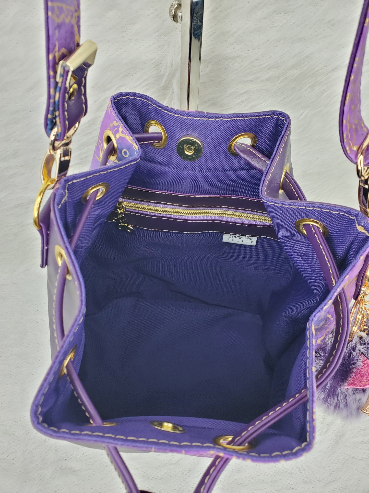 Ombre Plum Convertible Backpack
