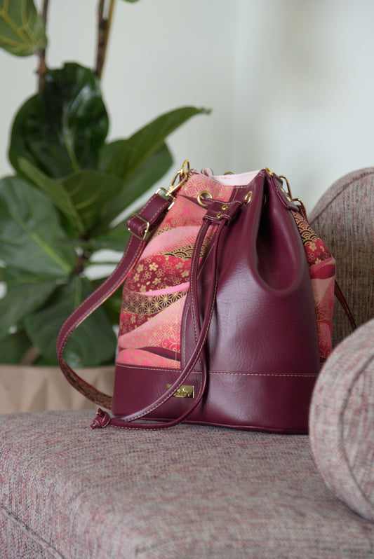 Red, Wine and Blush Convertible  Backpack