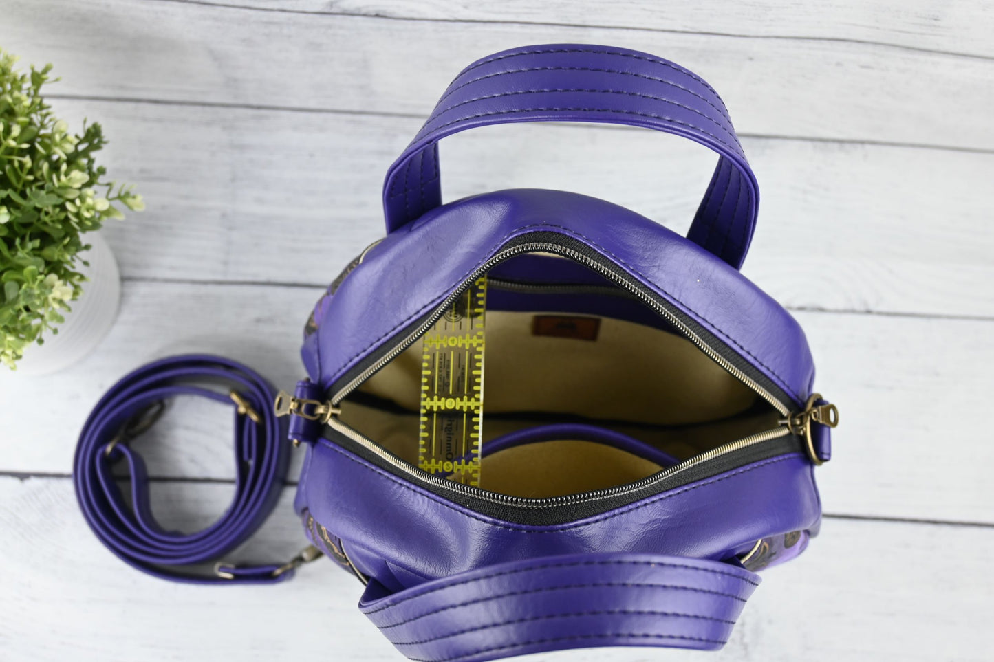 Purple Astrology Circle Bag